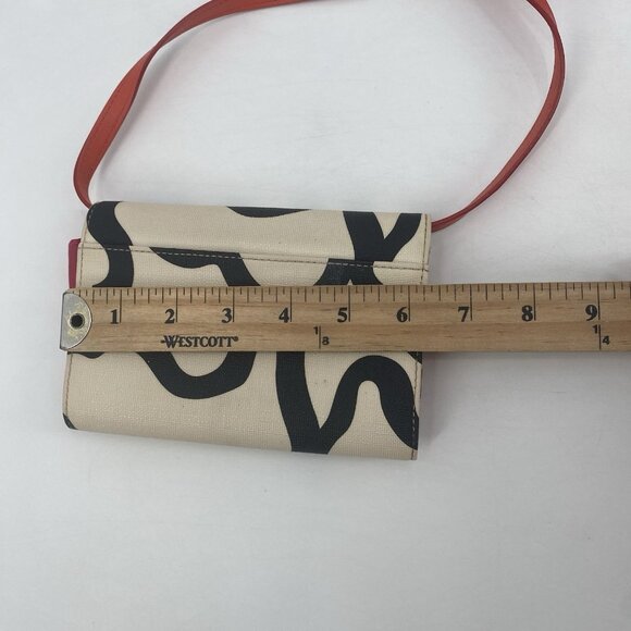 TOUS SAND-CORAL COLORED CANVAS KAOS BIG CHANGE PURSE MINI CROSSBODY - Picture 9 of 14